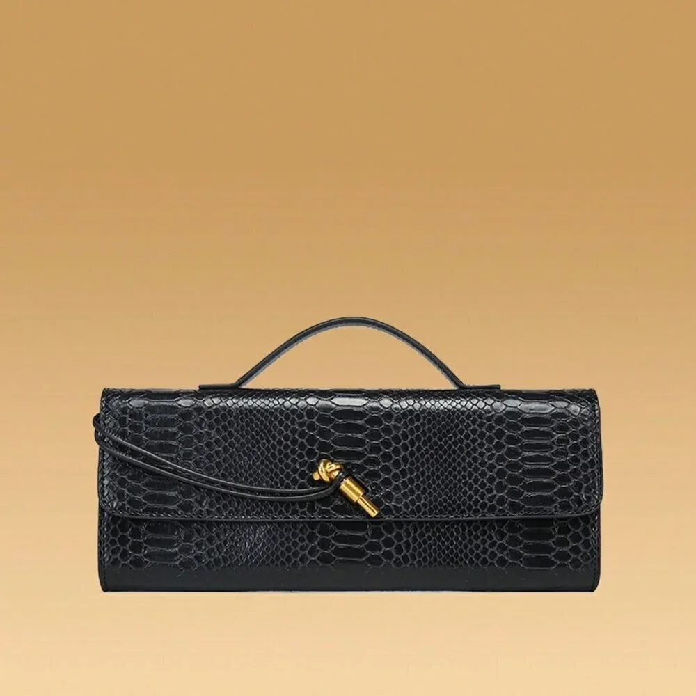 Black Preppy Women's Envelope Handbag